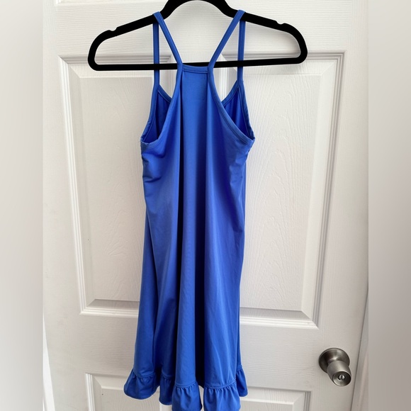 Hurley Girls Blue Ruffle Hem Tank Dress Size L (14-16) - Picture 4 of 4